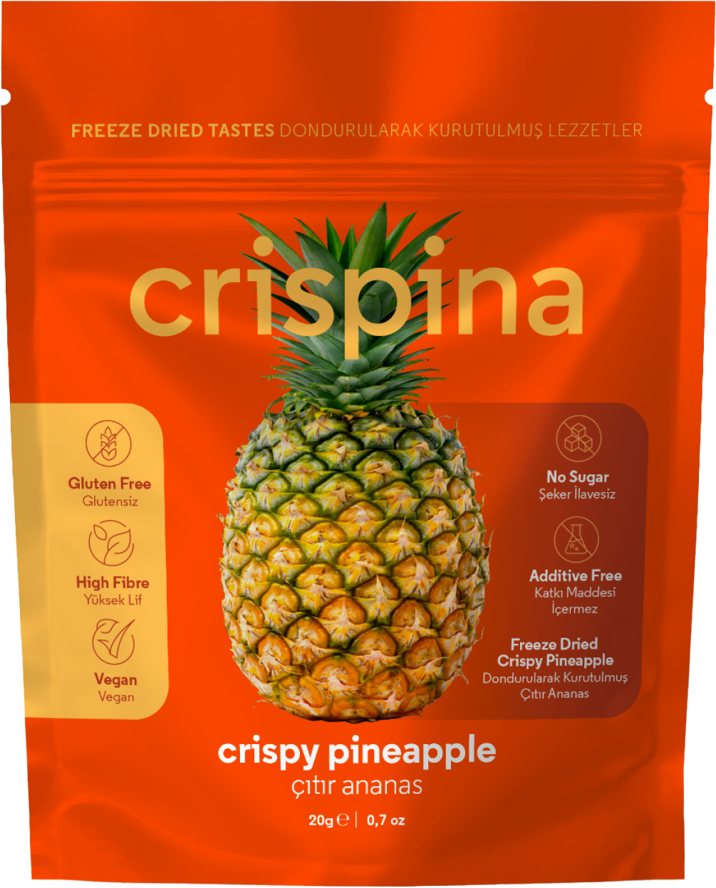 Freeze Dried Çıtır Ananas