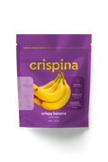 Crispina Dondurularak Kurutulmuş Çıtır Muz 20g paket ön yüzü