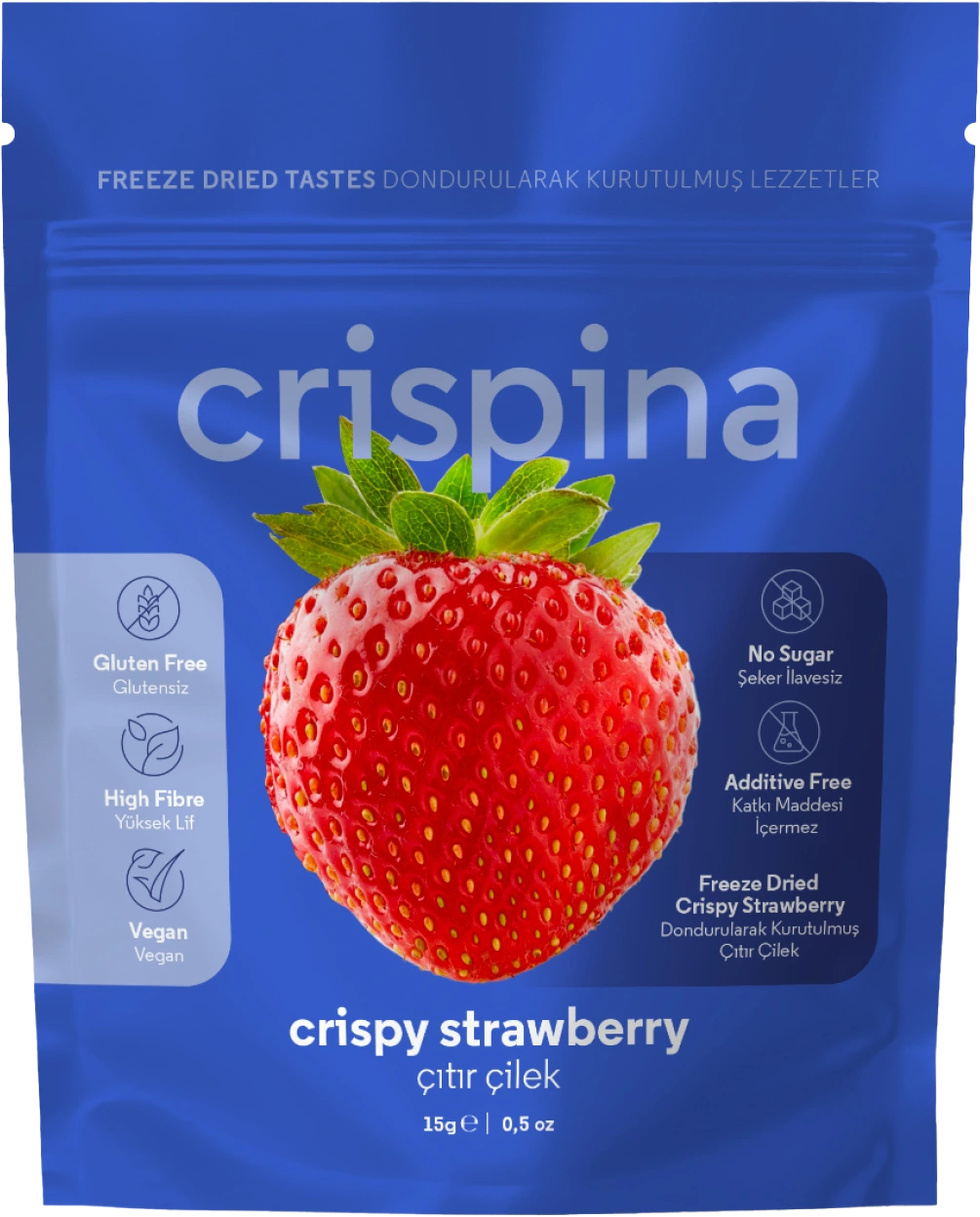 %100 Doğal Freeze Dried Çilek - Dondurularak Kurutulmuş Çıtır Çilek Dilimleri