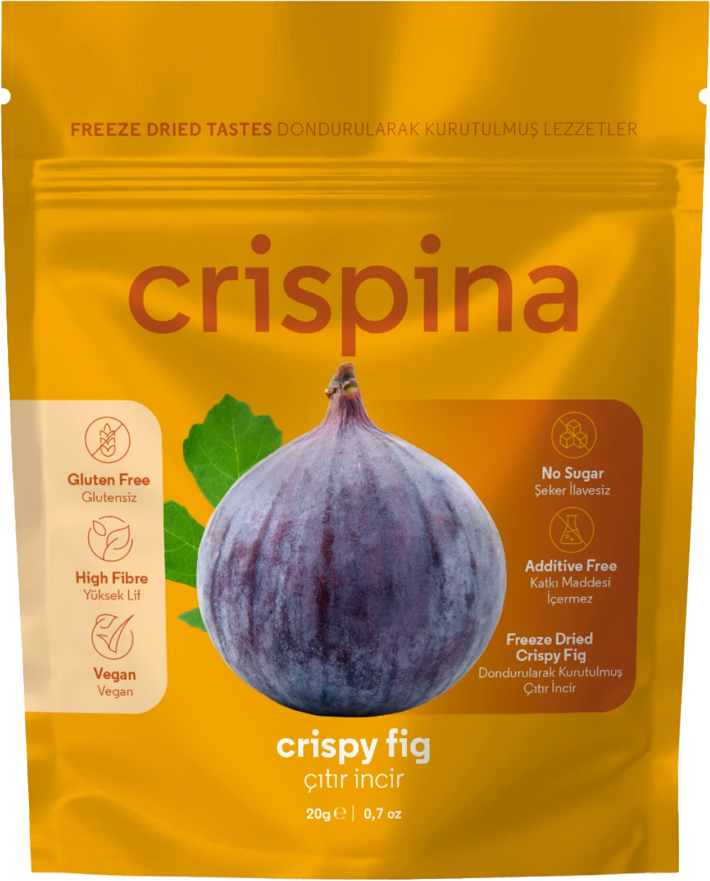 %100 Doğal Freeze Dried İncir - Dondurularak Kurutulmuş Çıtır İncir Dilimleri